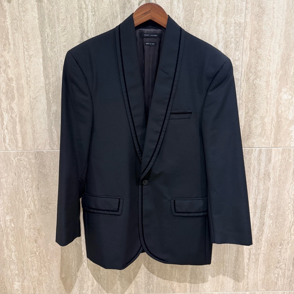Marc Jacobs Elegant Black Tuxedo Blazer